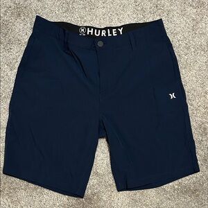Hurley Men's All Day Hybrid Blue Athletic Shorts